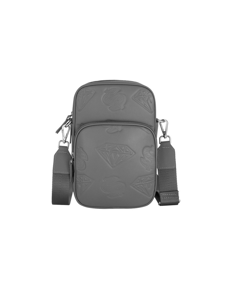 DIAMONDS & DOLLARS LEATHER SIDE BAG 1