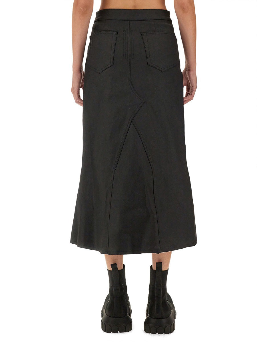 Rick Owens Women Denim Skirt - 3