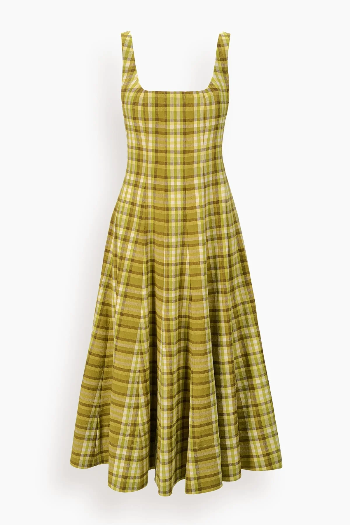 Wells Dress in Pepperoncini Plaid - 1