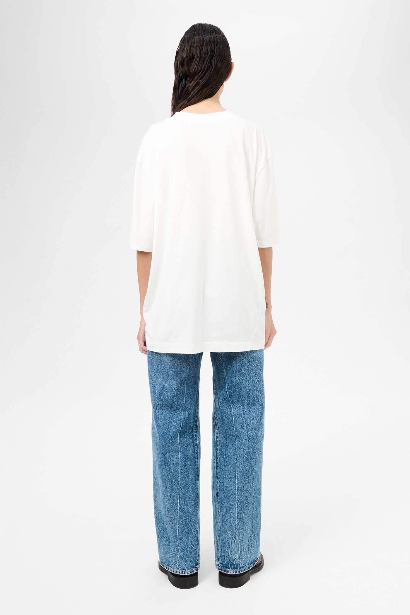 Big T-Shirt White Clean Jersey - 4