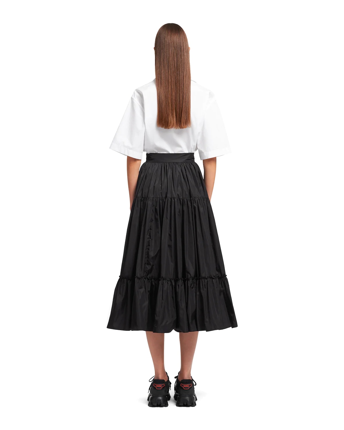 Re-Nylon light full tiered skirt - 4