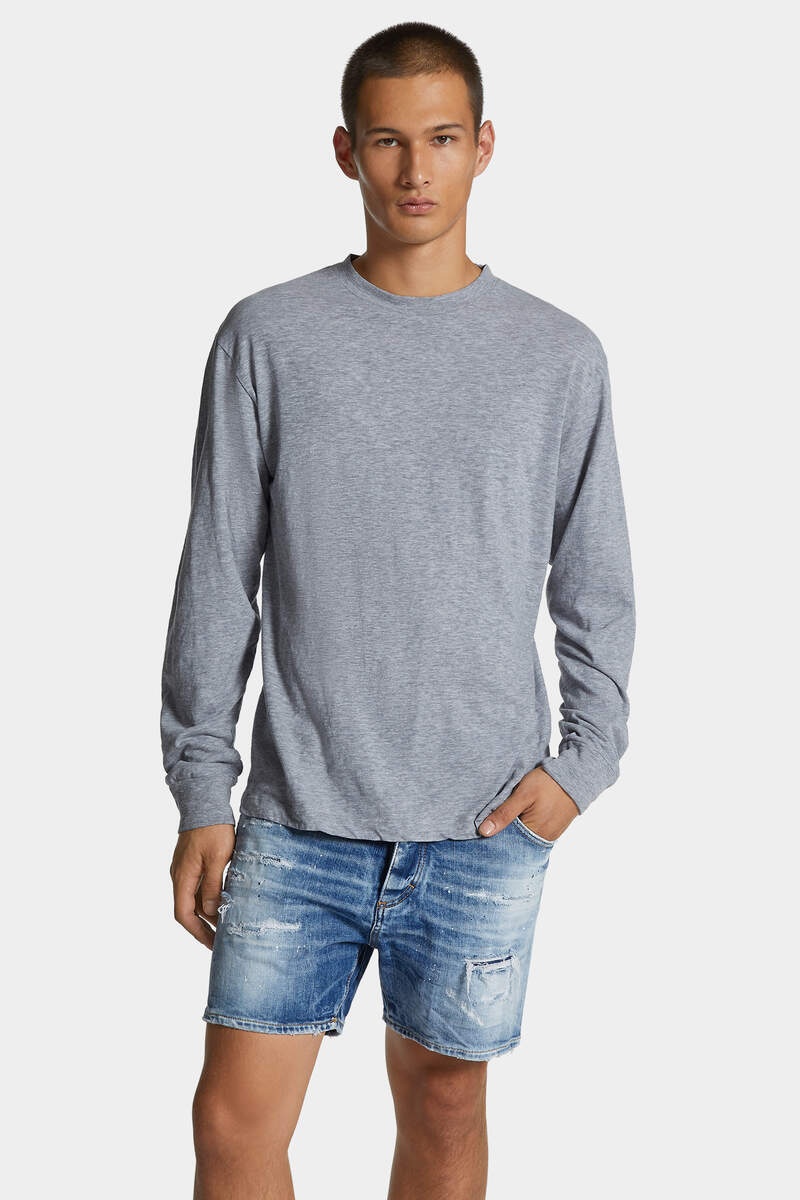 WASH LOOSE FIT D2 MILANO LONG SLEEVE T-SHIRT - 3