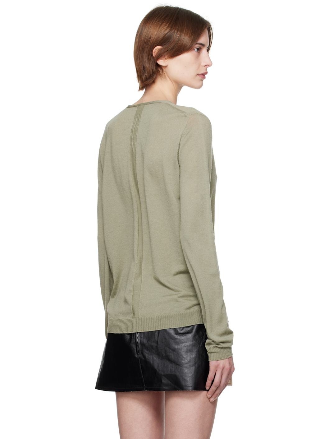 Green Hollywood Xtreme V Neck Pull Sweater - 3