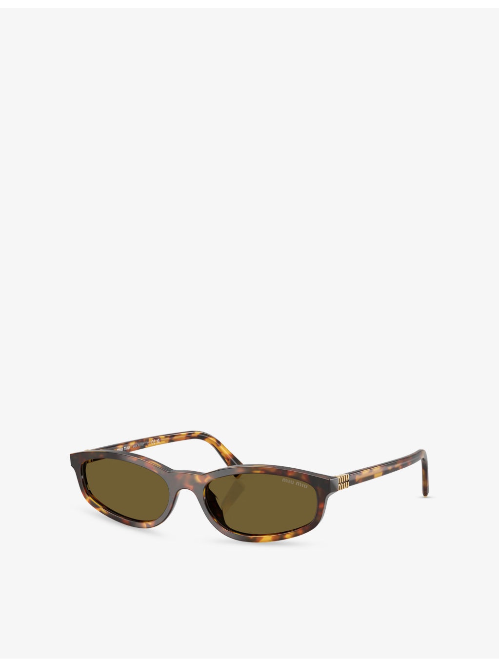 MU A06S Oval-Frame Acetate Sunglasses - 2
