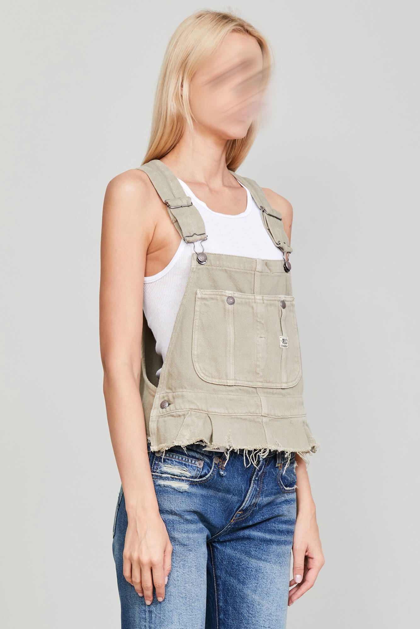 DAMON OVERALL BIB - KHAKI - 2