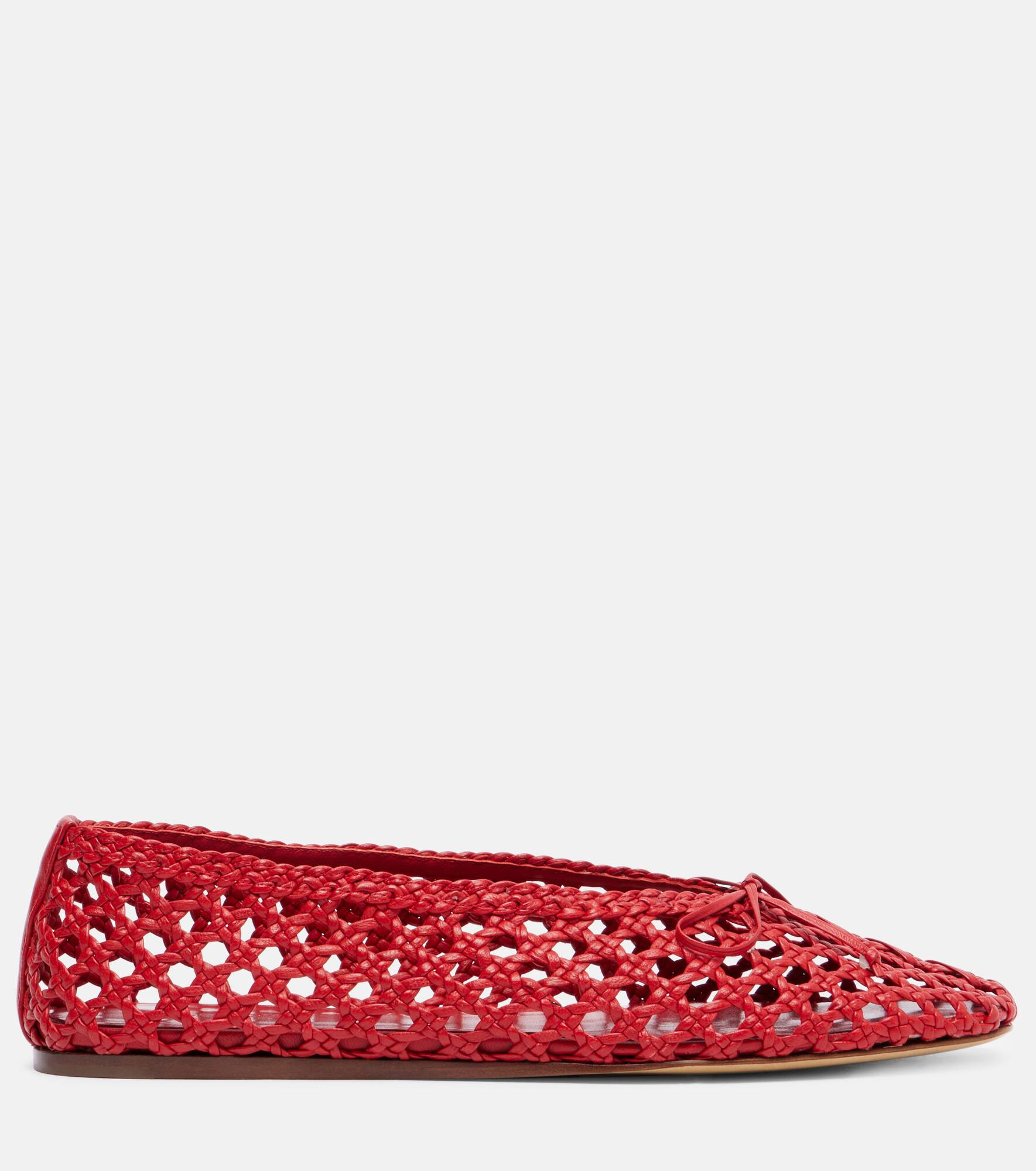 Regency woven leather ballet flats - 4
