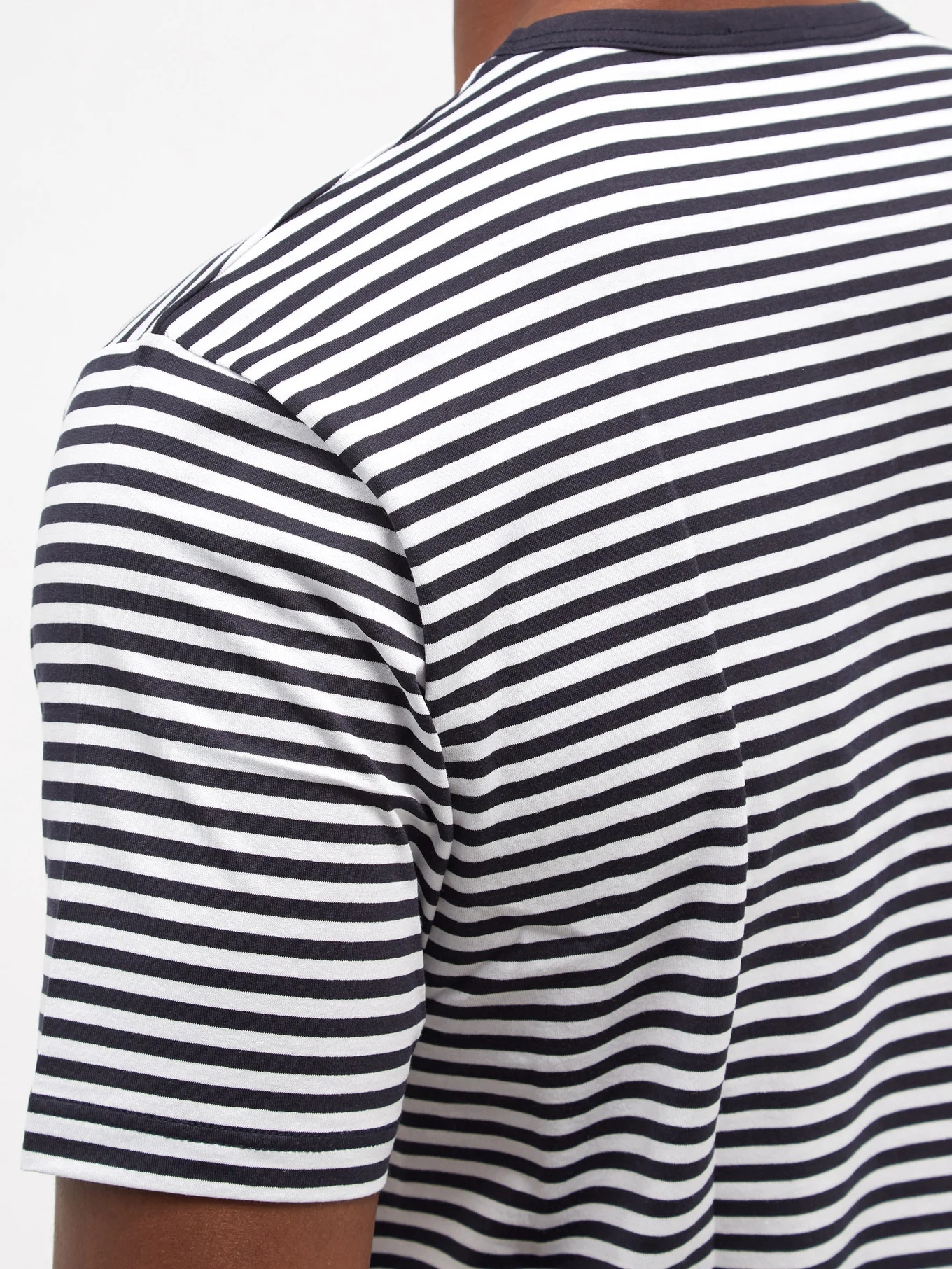 Striped cotton-jersey T-shirt - 4