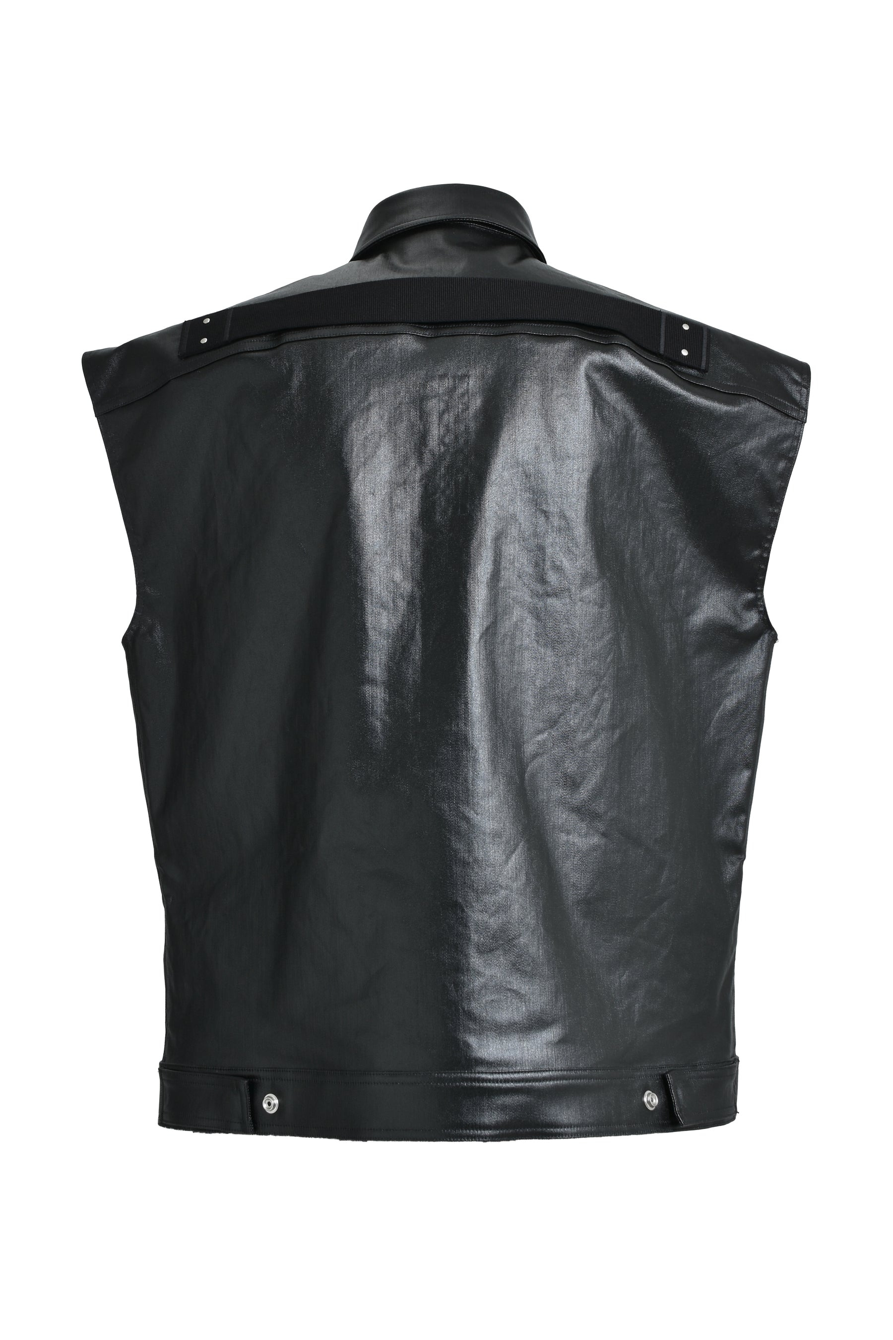 SLEEVELESS JUMBO OUTERSHIRT / BLK - 6
