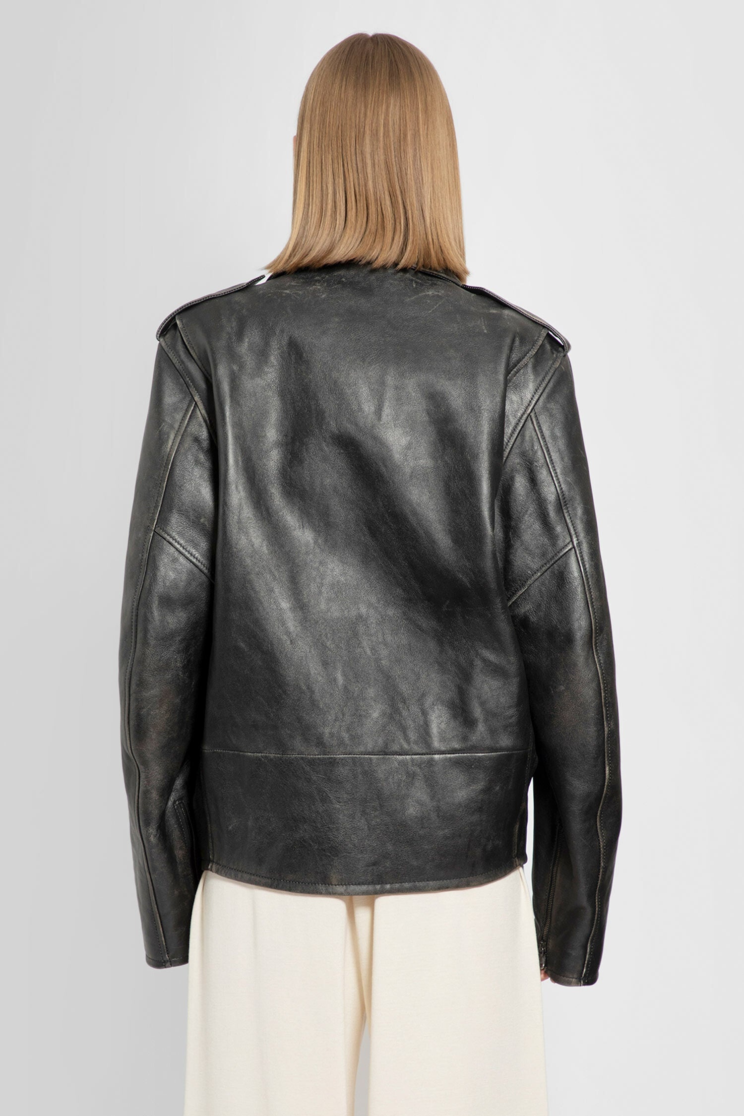 THE ROW WOMAN BLACK LEATHER JACKETS - 3