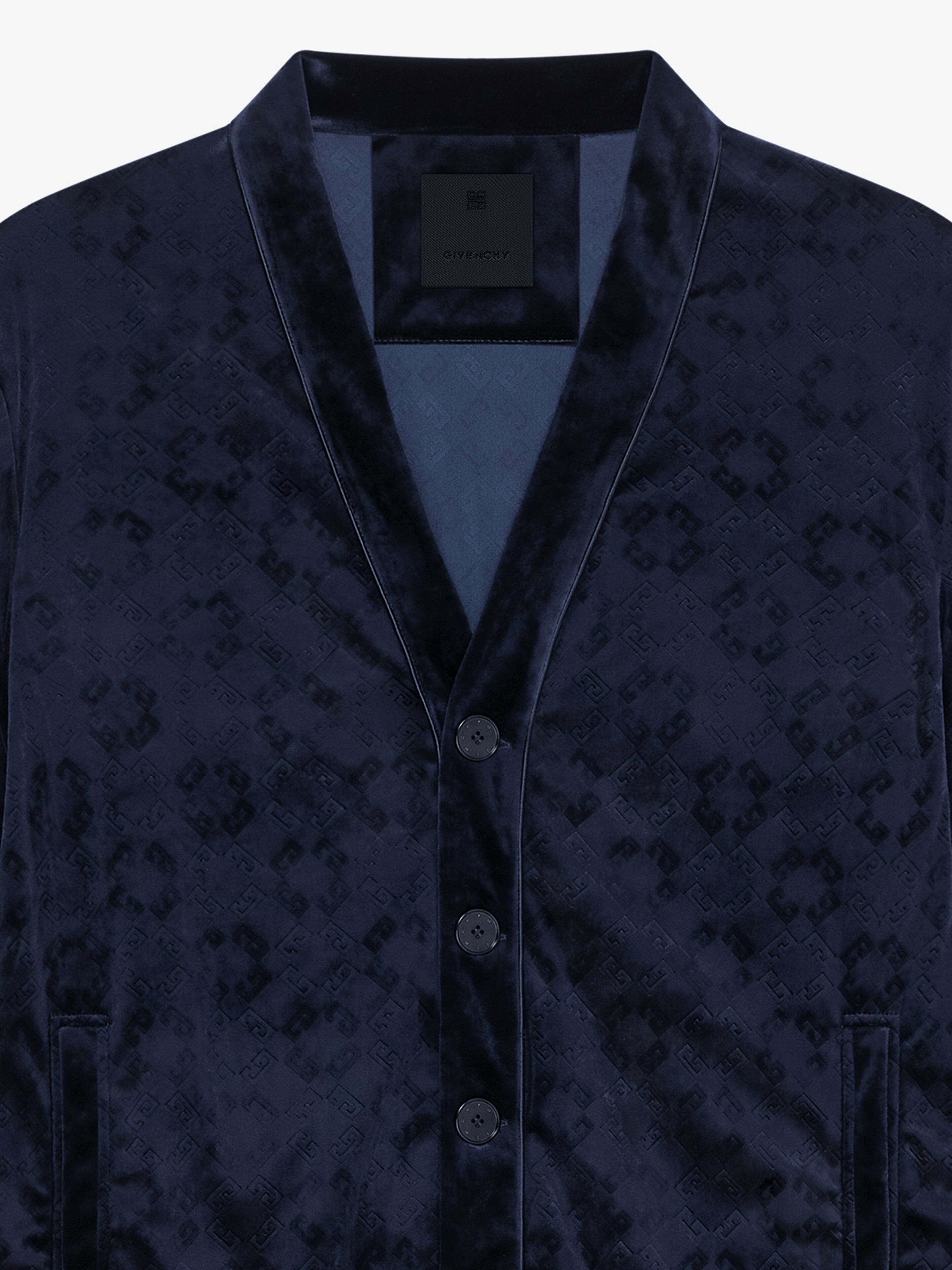 CARDIGAN IN MONOGRAM 72 VELVET - 3