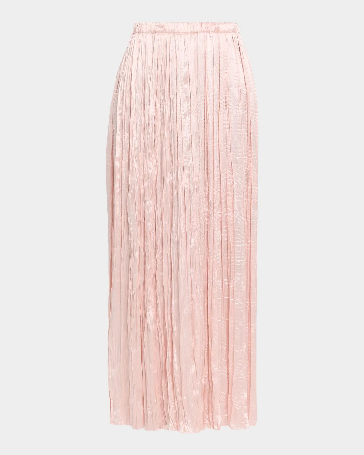 Aria Pleated Silk Maxi Skirt - 1