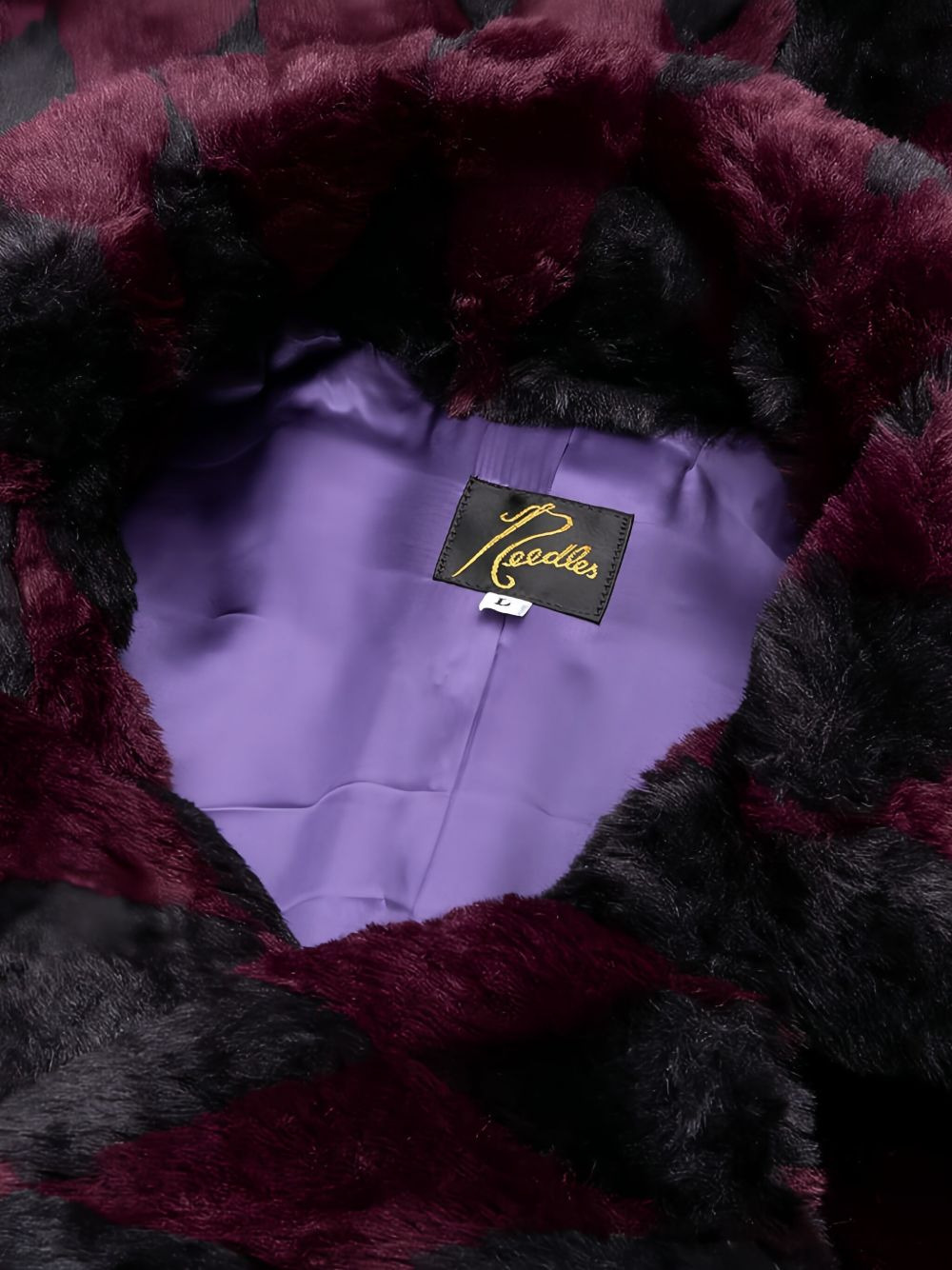 double-breasted diamond-pattern coat - 5