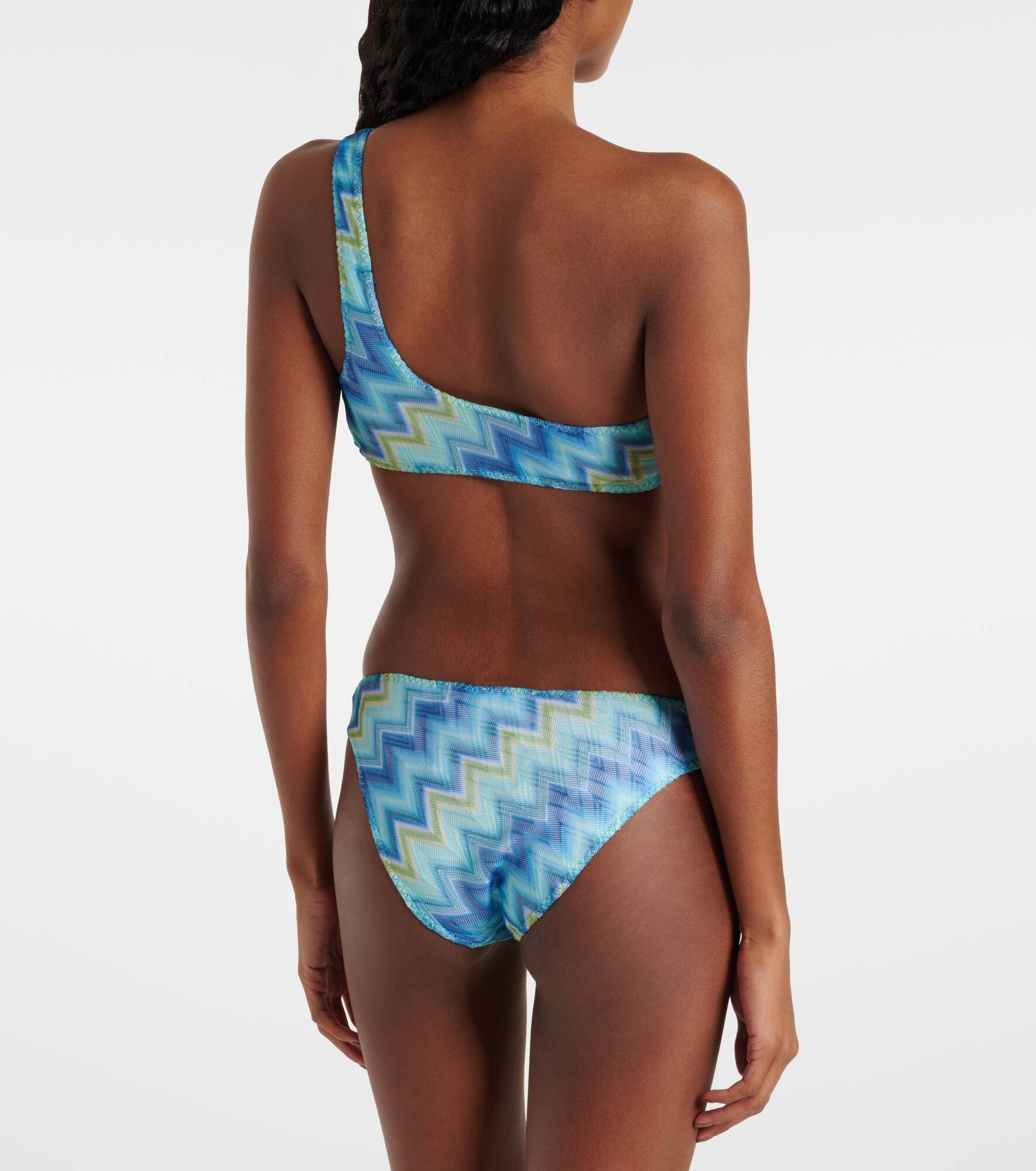 Zigzag one-shoulder bikini - 3