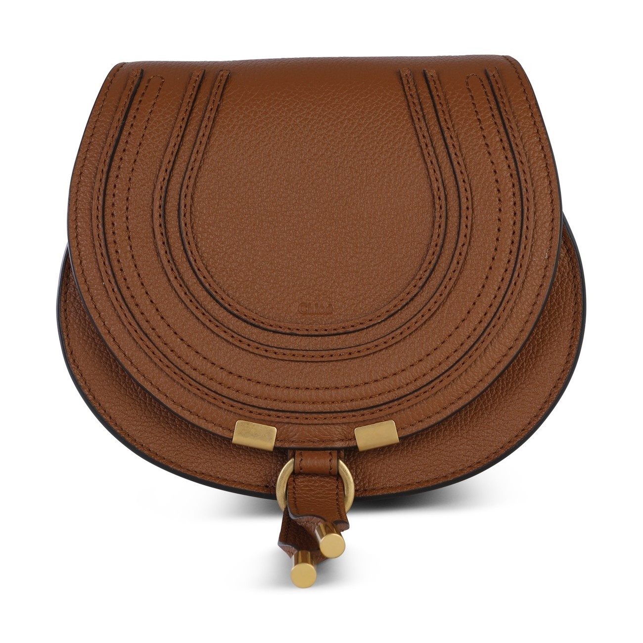 tan leather marcie small shoulder bag - 1