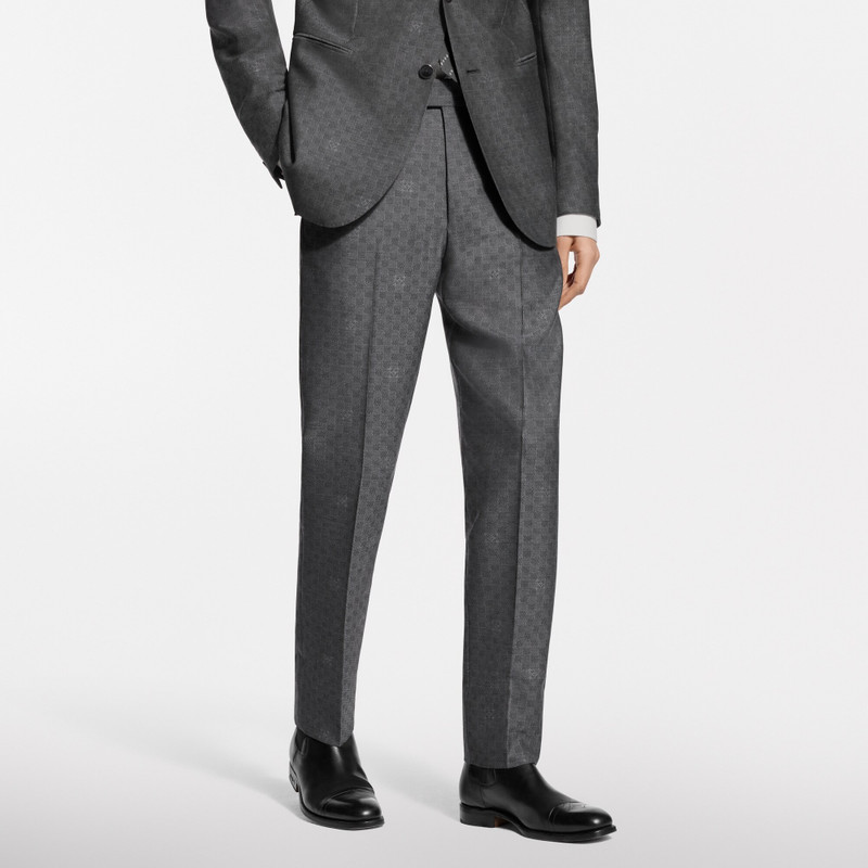 Damier Jacquard Cigarette Pants 3