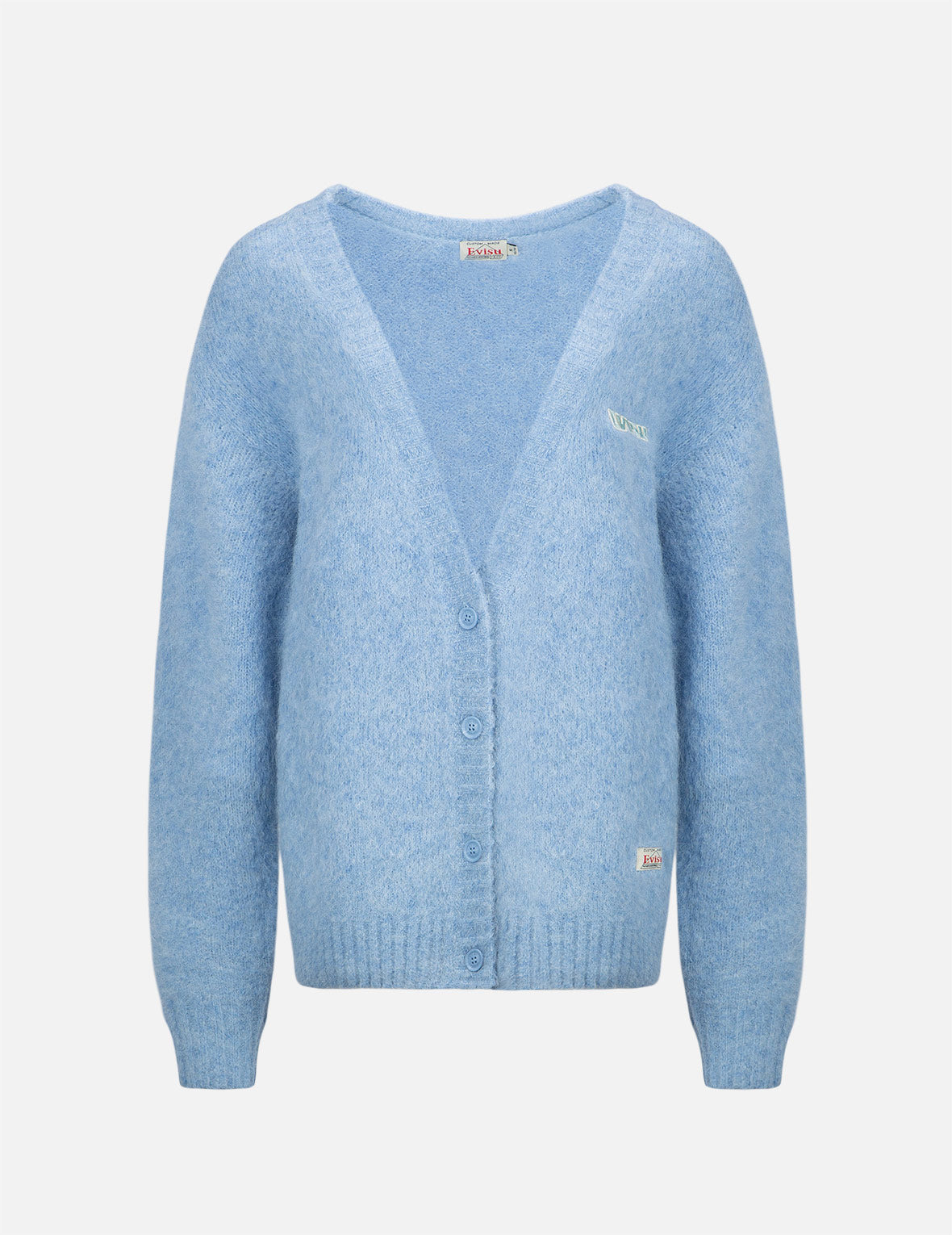 LOGO BADGE FLUFFY CARDIGAN - 7