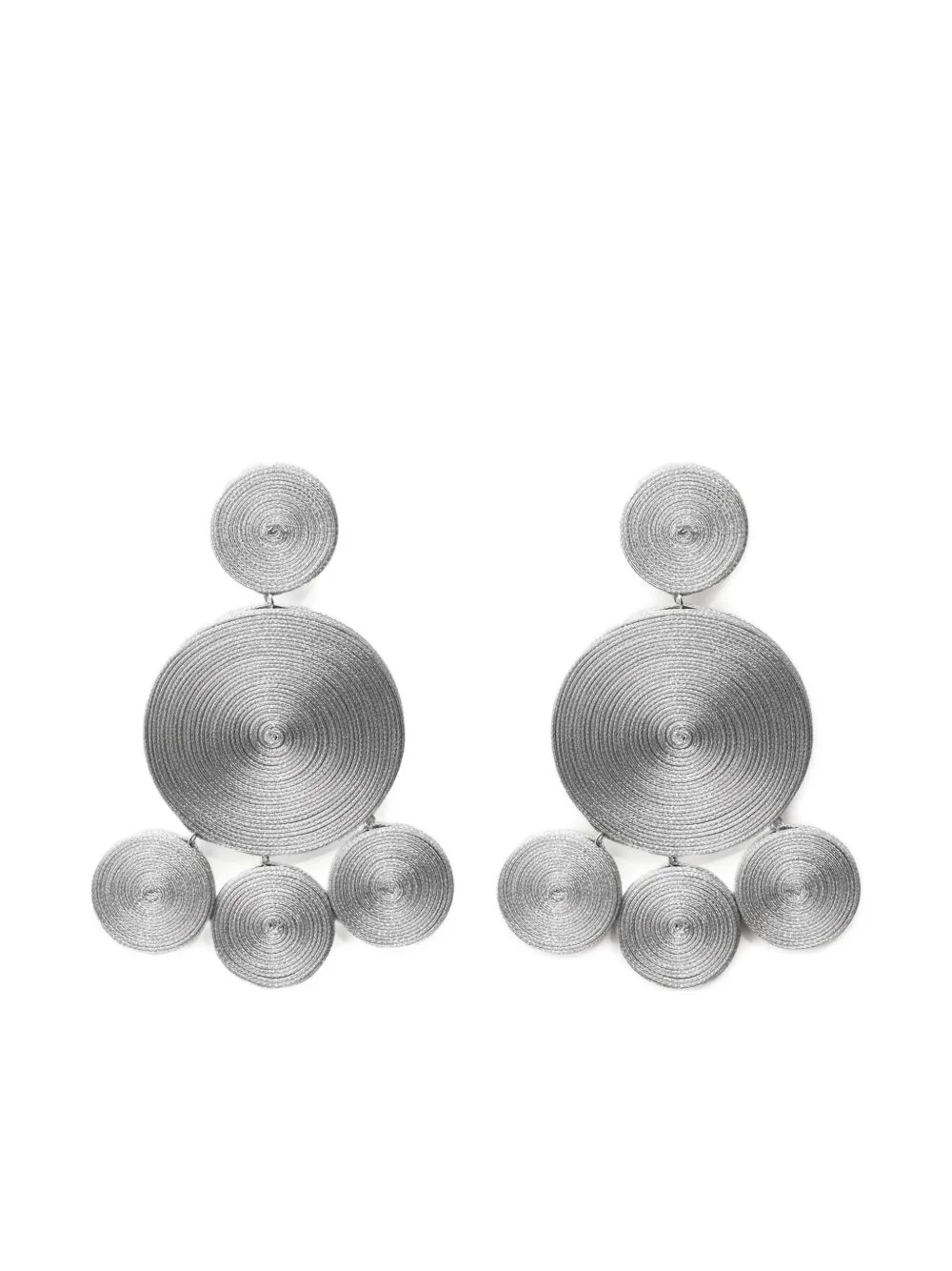 Deco circle earrings - 1