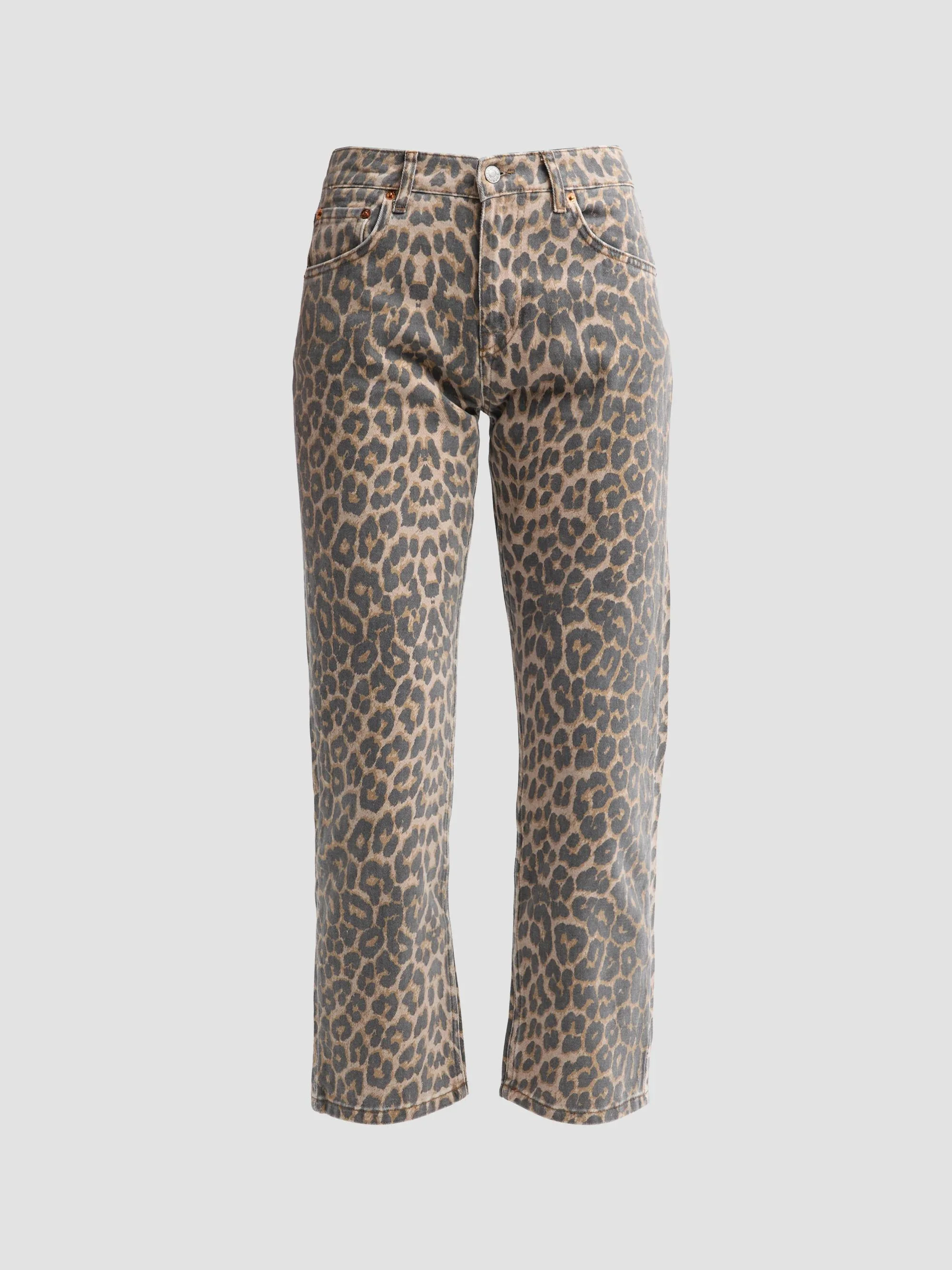 Women's Blondie Leopard Mid-Rise Jeans - Leopard - 1