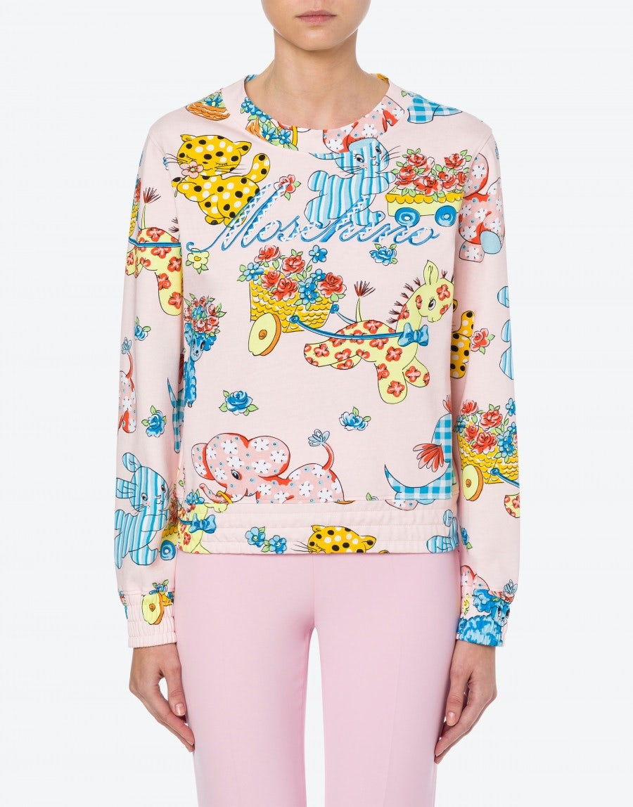 CALICO ANIMALS INTERLOCK SWEATSHIRT - 2