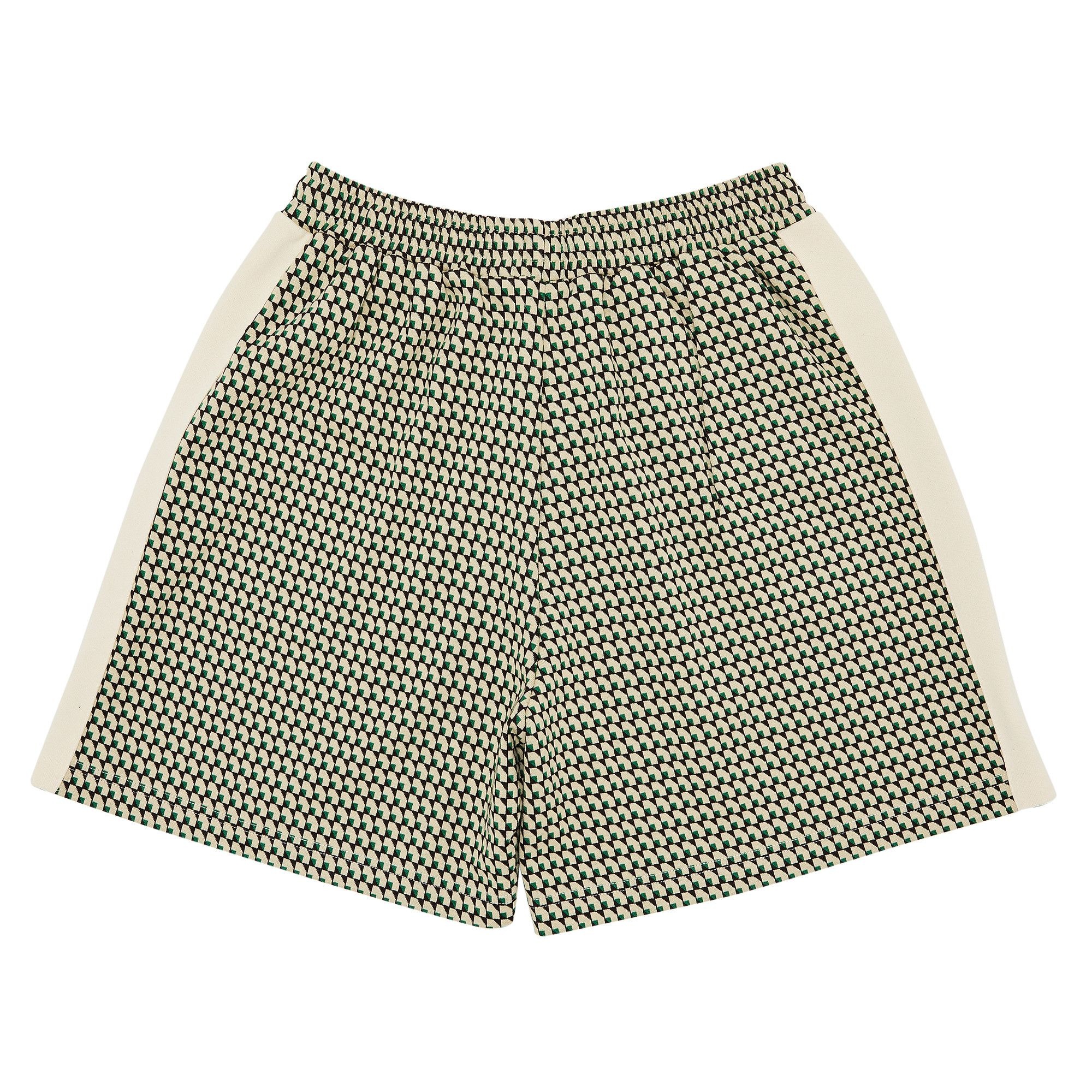 Wales Bonner Power Shorts 'Beige/Dark Green/Brown' - 2