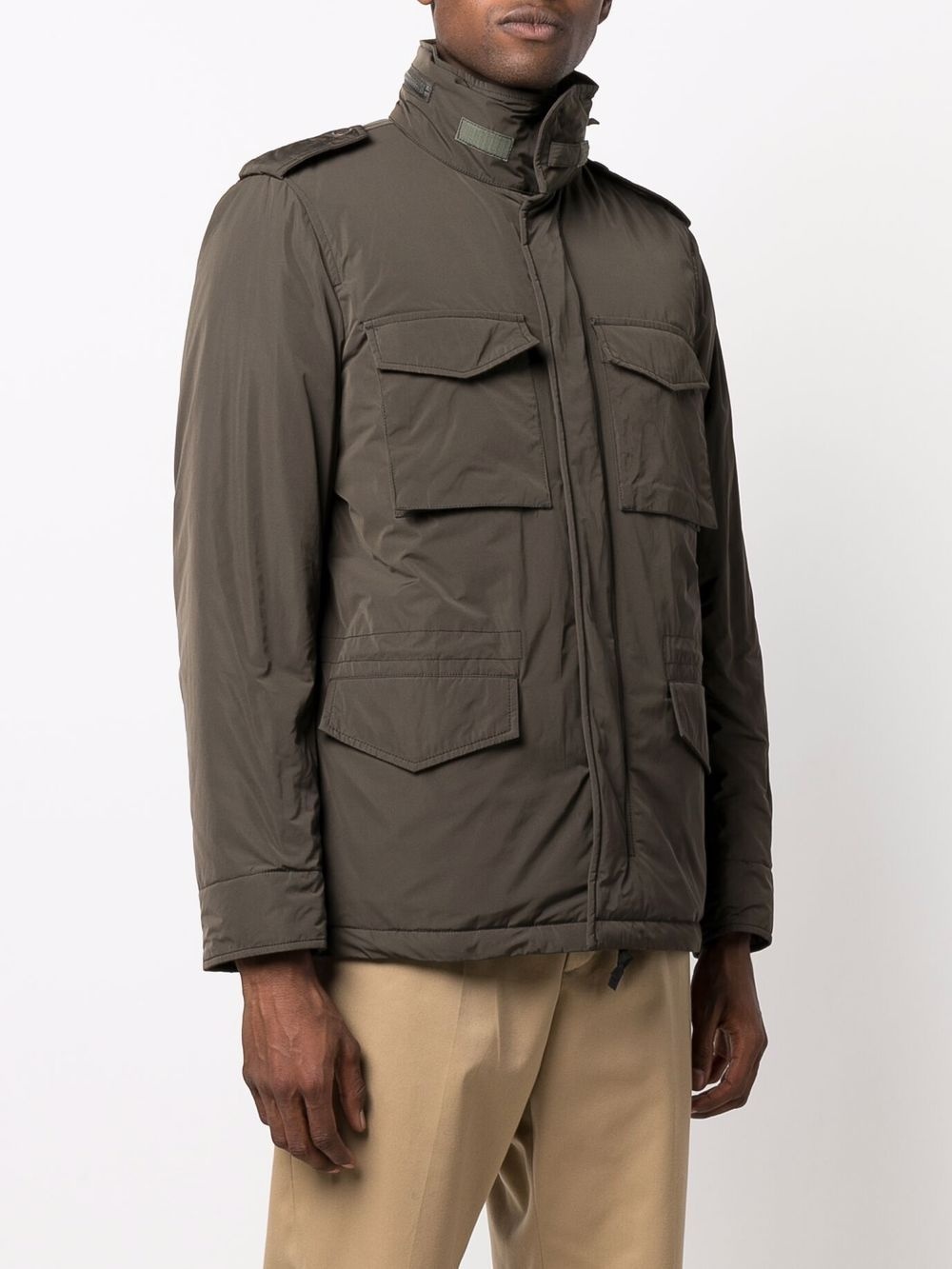 hooded four-pocket padded jacket - 3