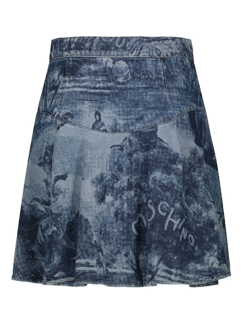 Moschino graphic-print skirt outlook