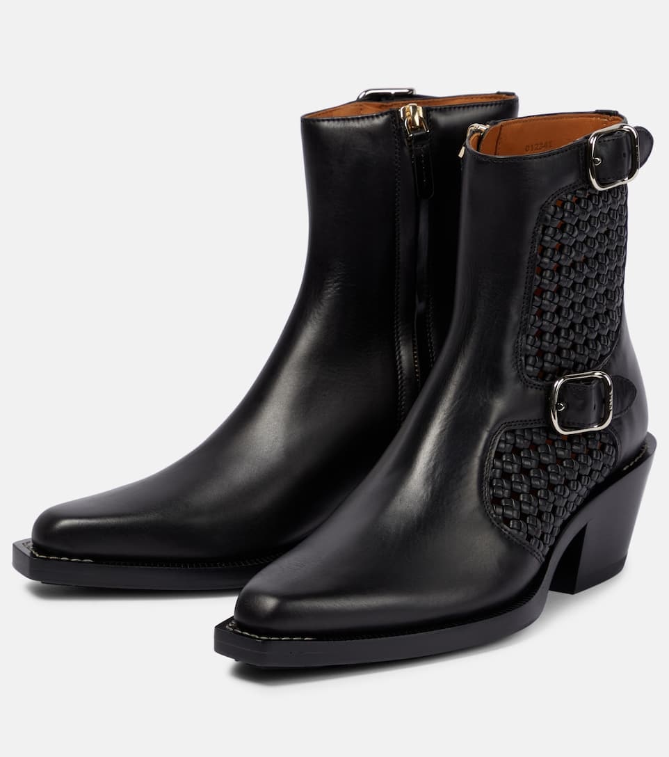 Nellie leather ankle boots - 5
