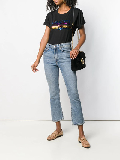 GUCCI sequinned logo T-shirt outlook