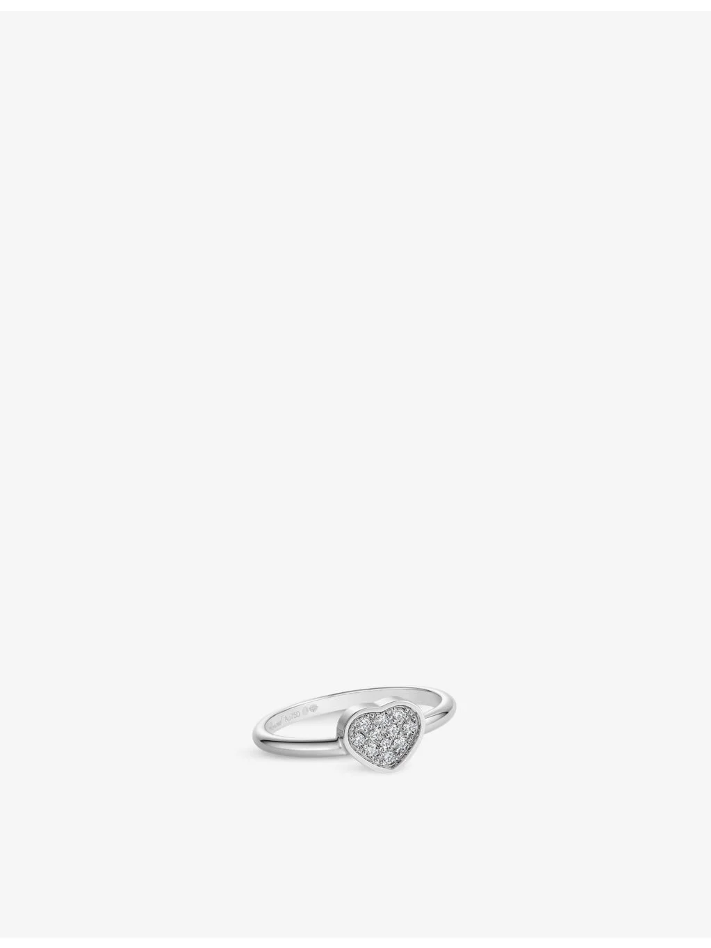 My Happy Hearts 18ct white-gold and 0.11ct brilliant-cut diamond ring - 1