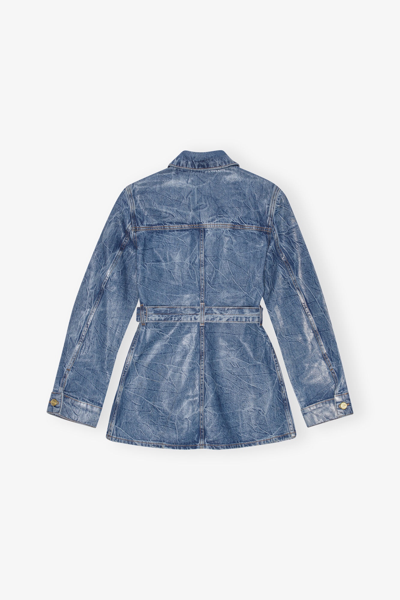 BLUE FOIL DENIM JACKET - 6