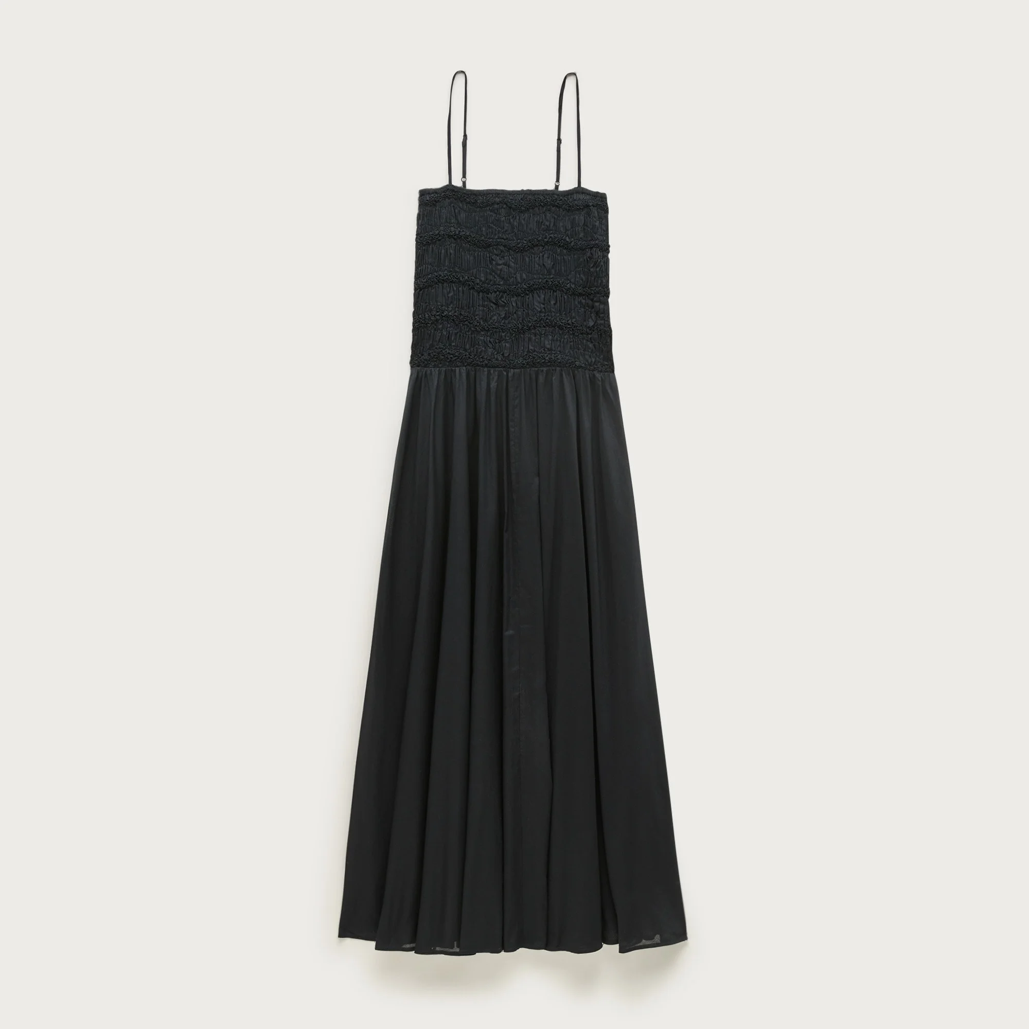 Wave maxi dress in cotton voile - 1