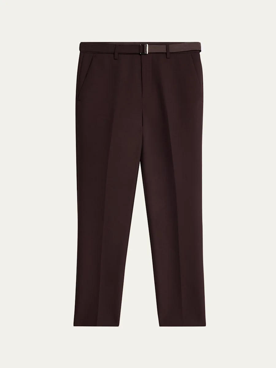 Men's Poly-Wool Slim Trousers - 1