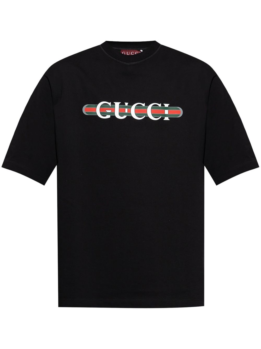 logo-print cotton T-shirt - 1