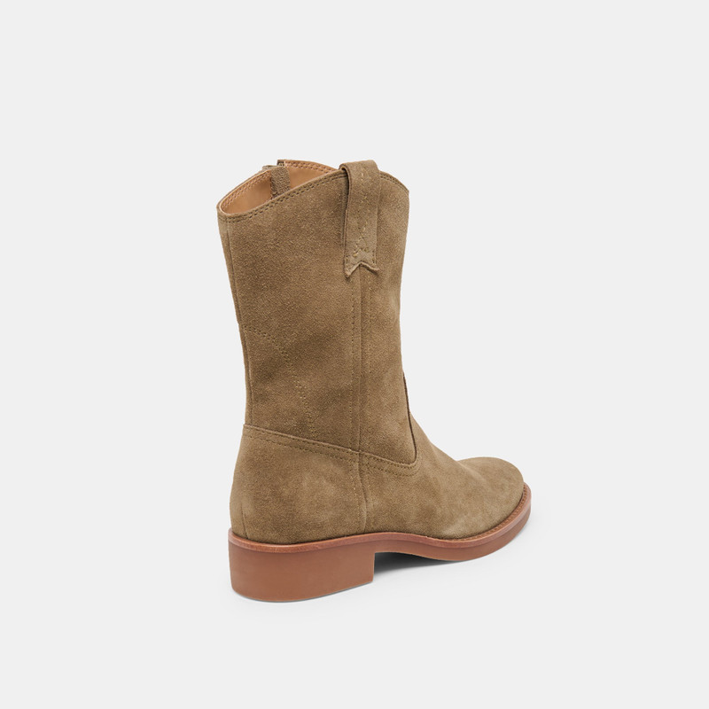 HALINE H2O BOOTS OLIVE SUEDE 5
