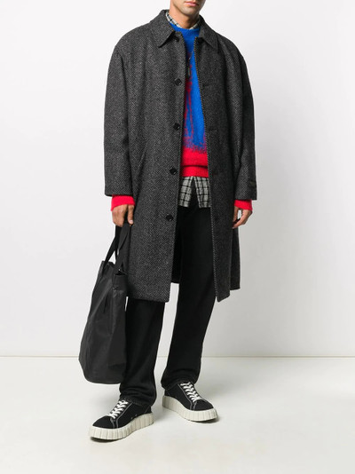 MSGM single-breasted buttoned coat outlook