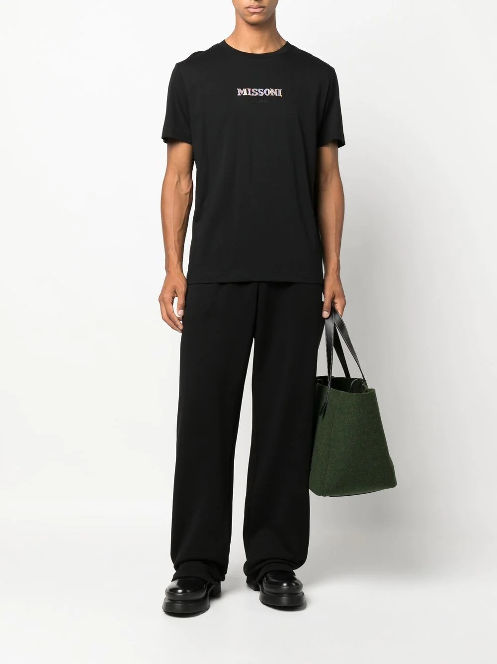 embroidered-logo cotton T-shirt - 2