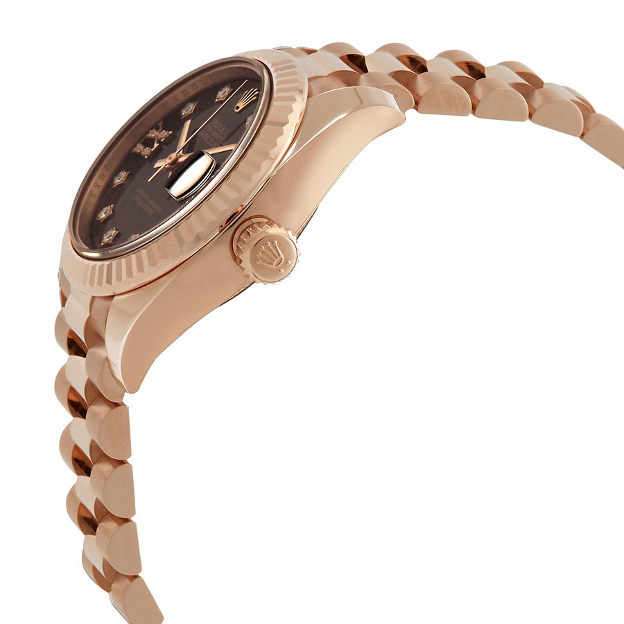 Rolex Lady Datejust Chocolate Dial 18K Everose Gold Diamond Automatic Watch 279175CHRDP - 2