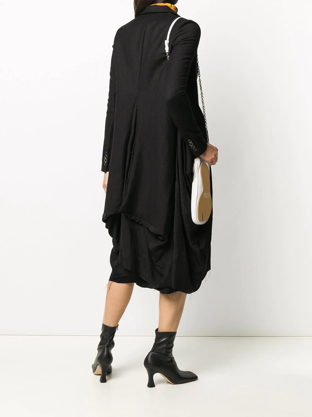 drape detail coat - 2