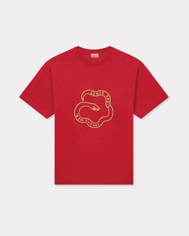 'Lunar New Year' embroidered oversized T-shirt in cotton 1