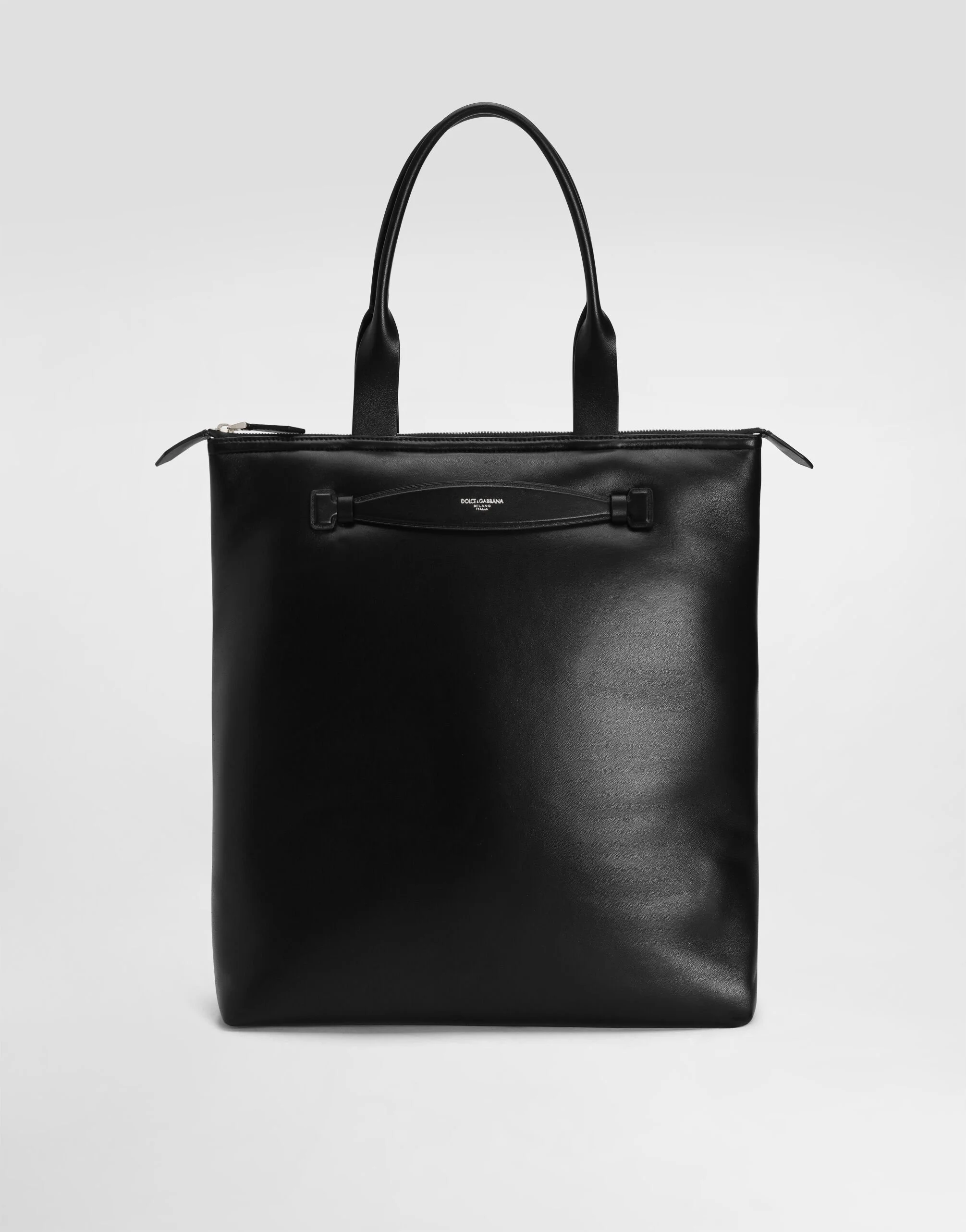 Calfskin nappa leather shopper - 1