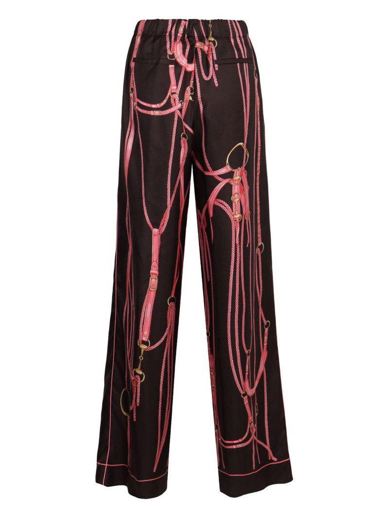 GUCCI graphic print tie trousers outlook