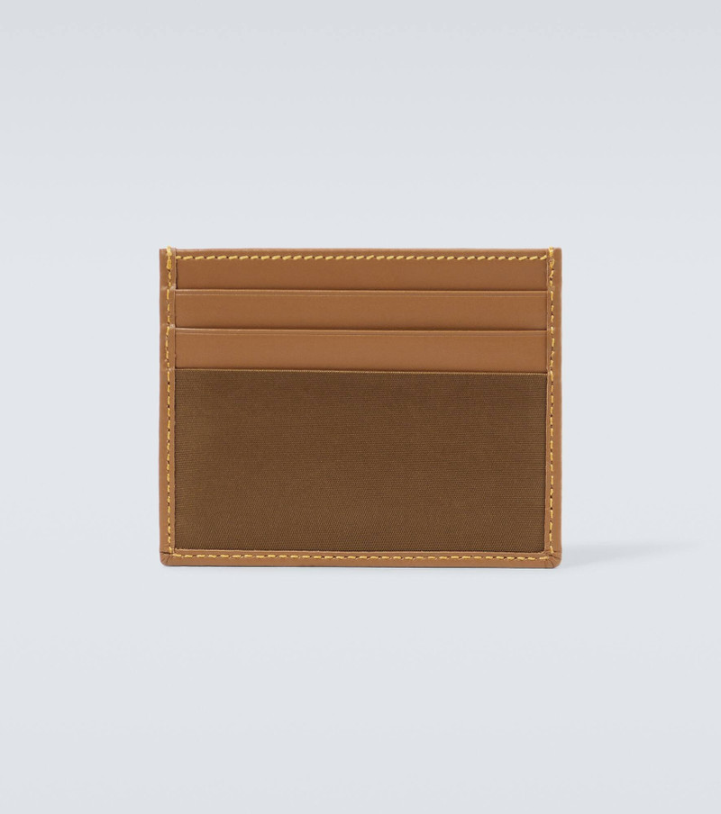 Prada Re-Nylon leather-trimmed card case outlook