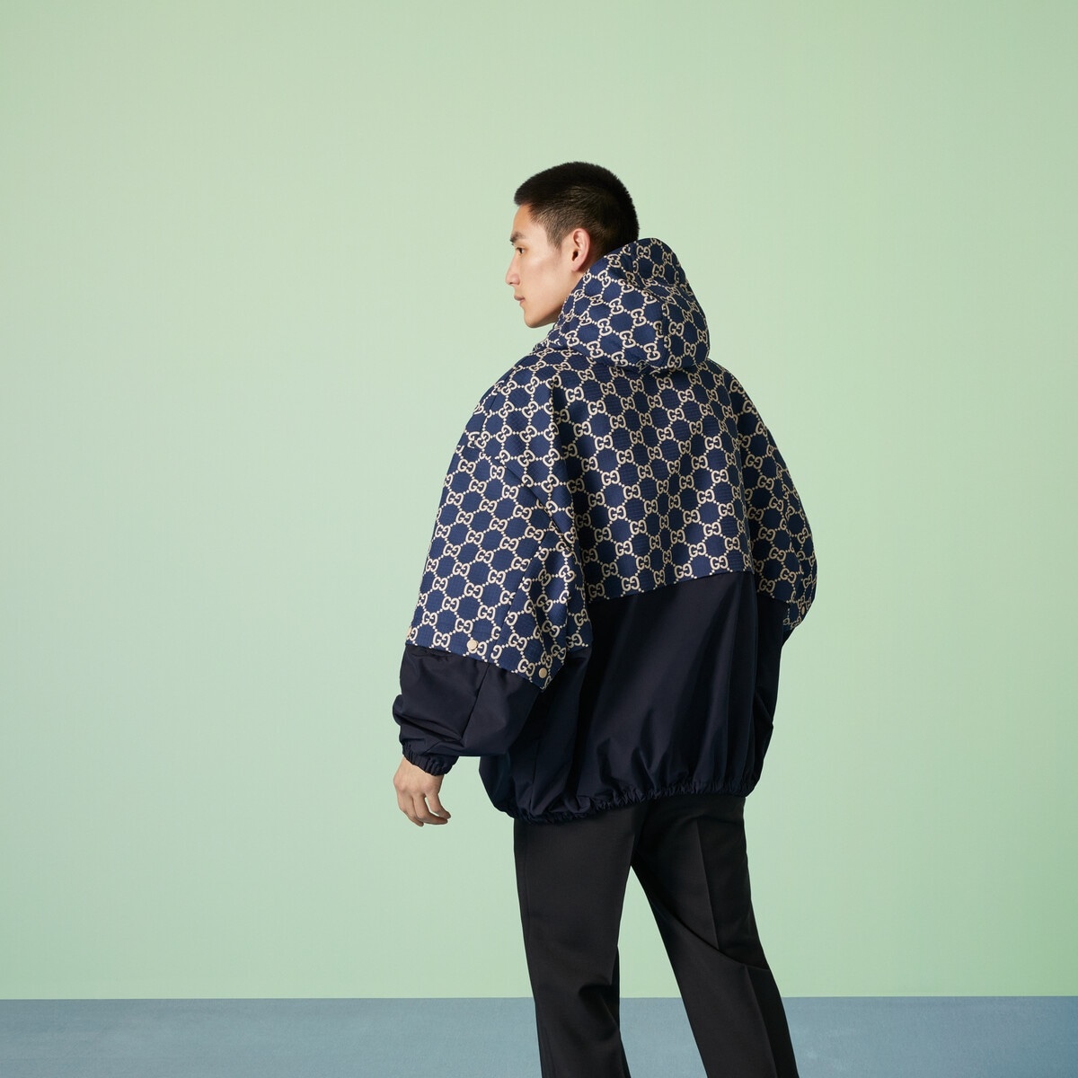 GUCCI GG ripstop fabric zip jacket | REVERSIBLE