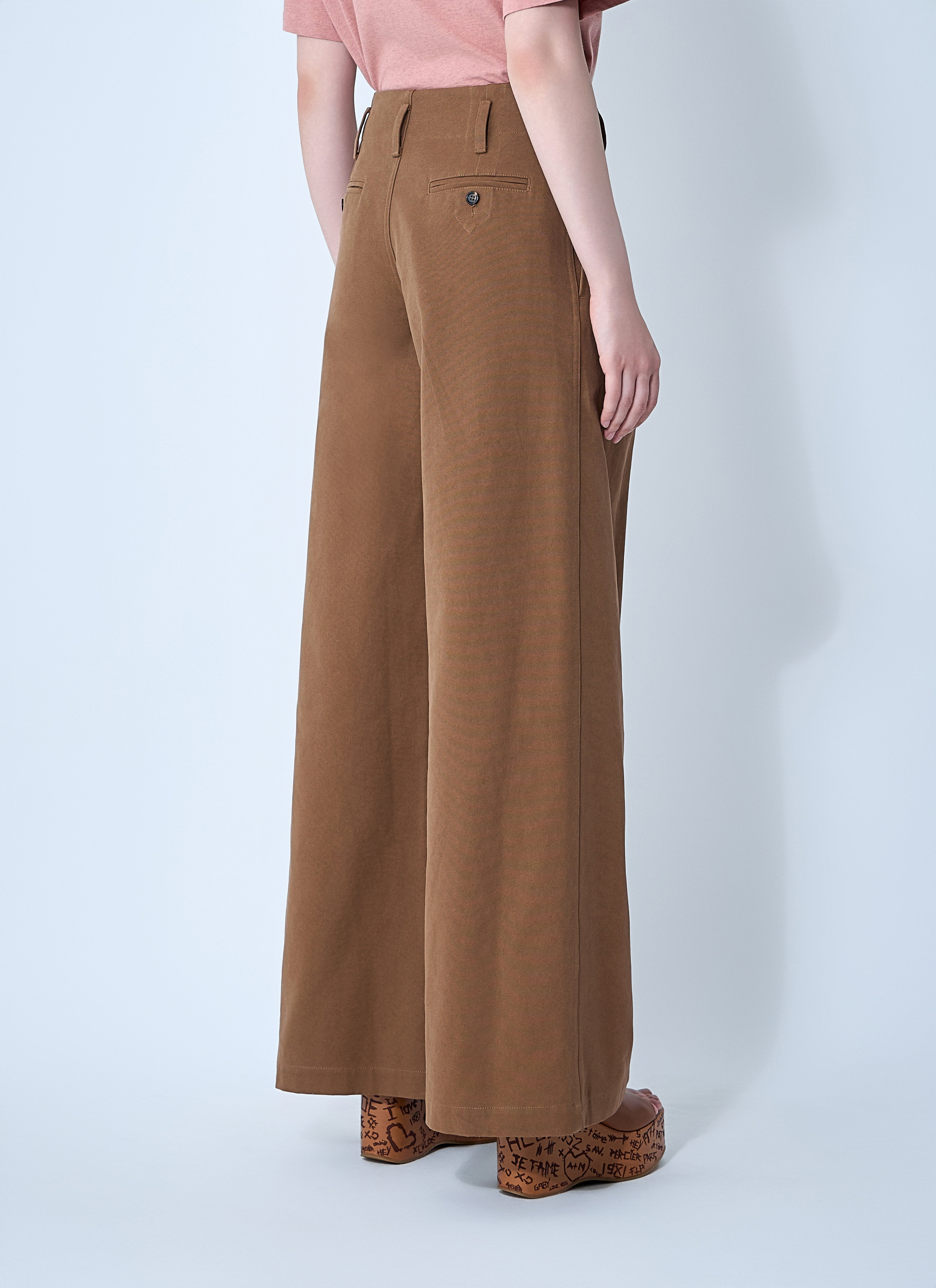 Chloé Women Cotton Canvas Pants - 4