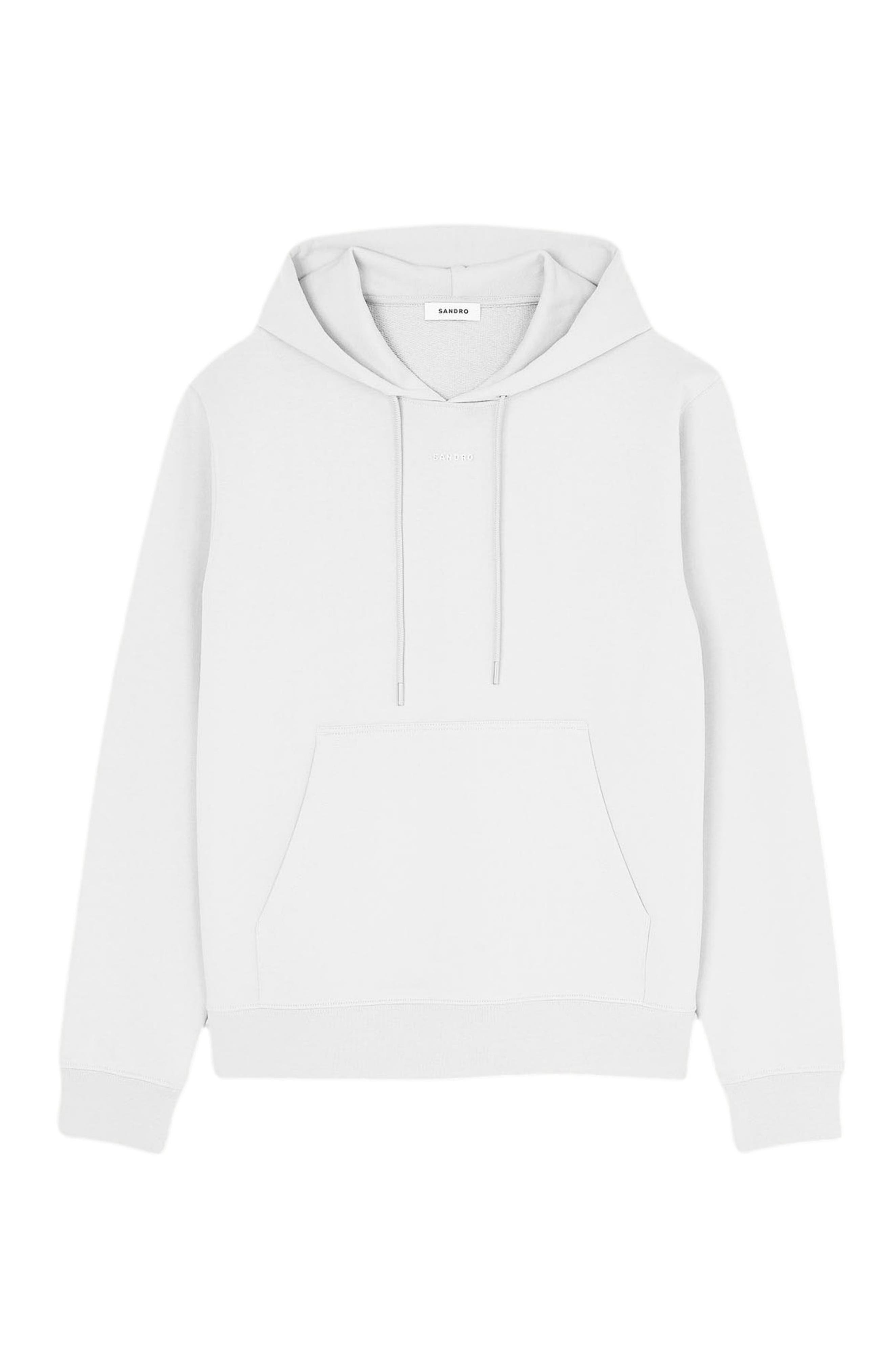 SANDRO Logo hoodie in Optic White at Nordstrom - 4
