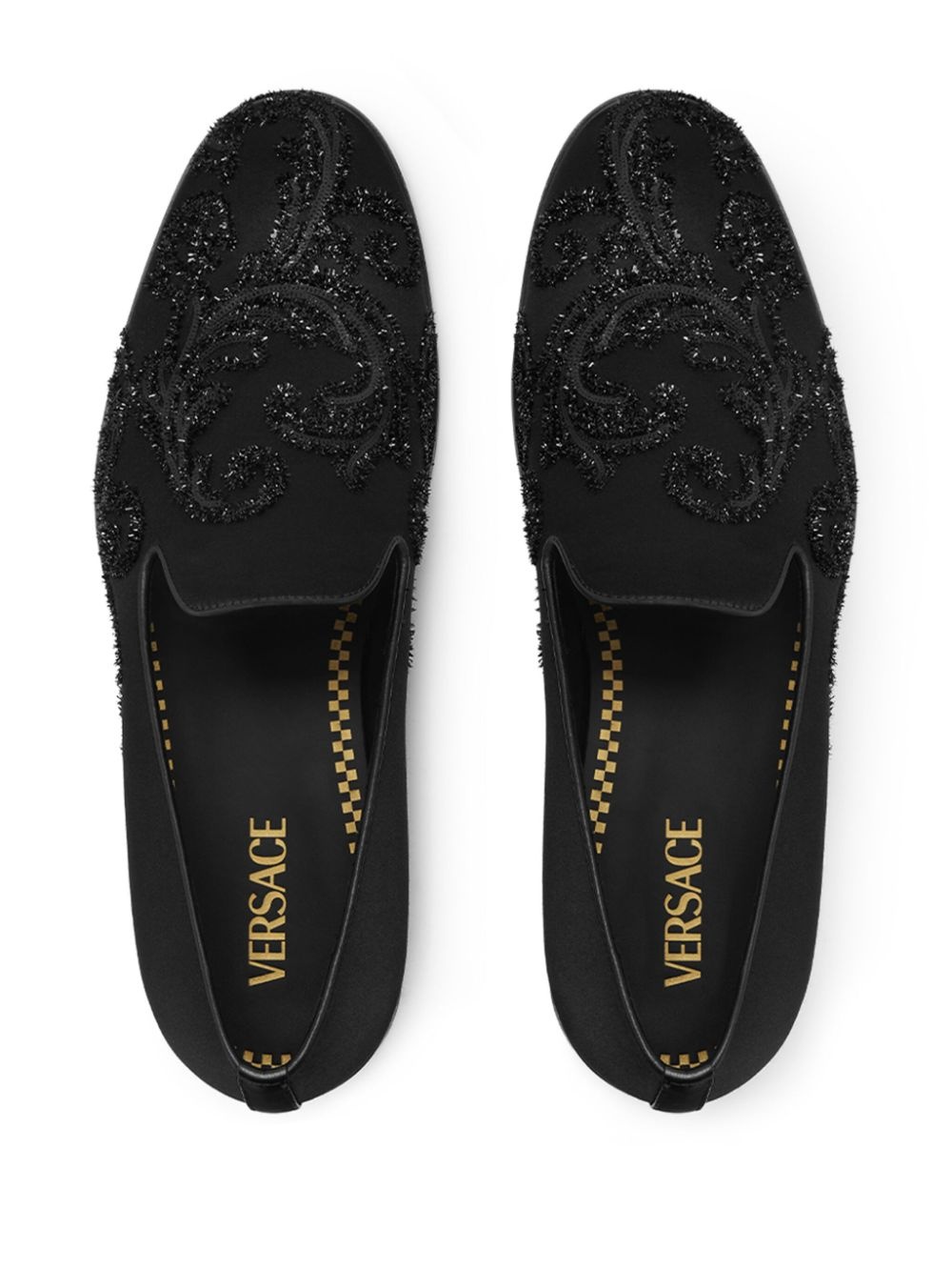 sequin-detailing slippers - 4