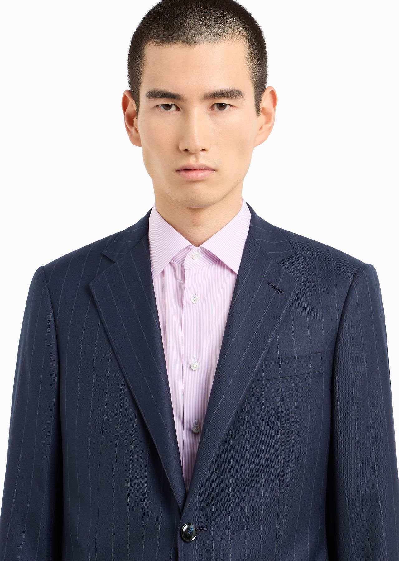 Single-breasted Soho line suit in pinstriped virgin wool - 5