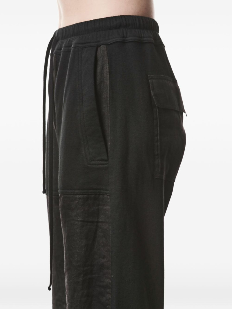drawstring patch cotton trousers 6