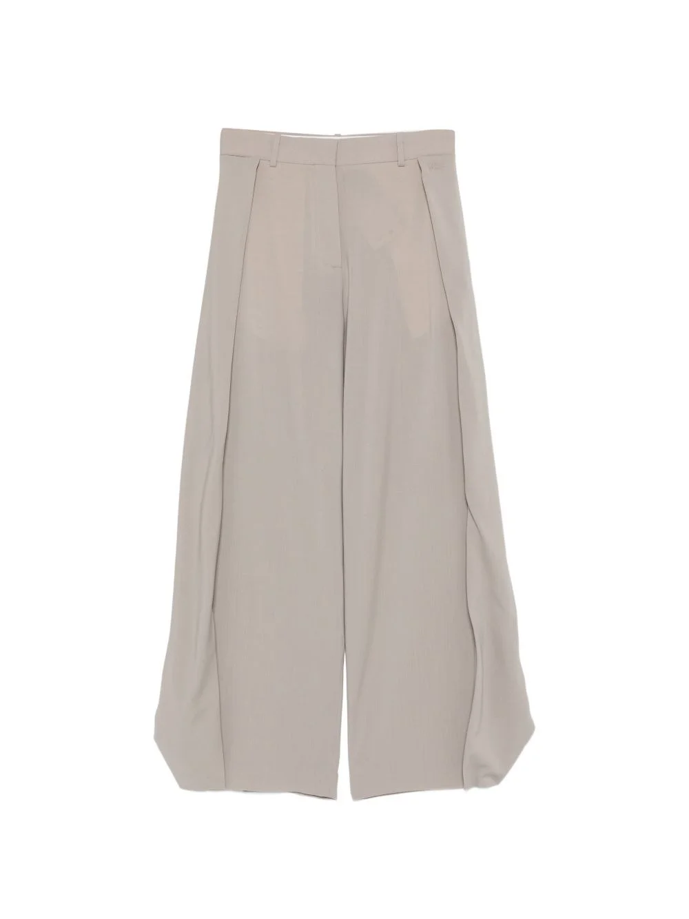 Wool wide-leg trousers - 1