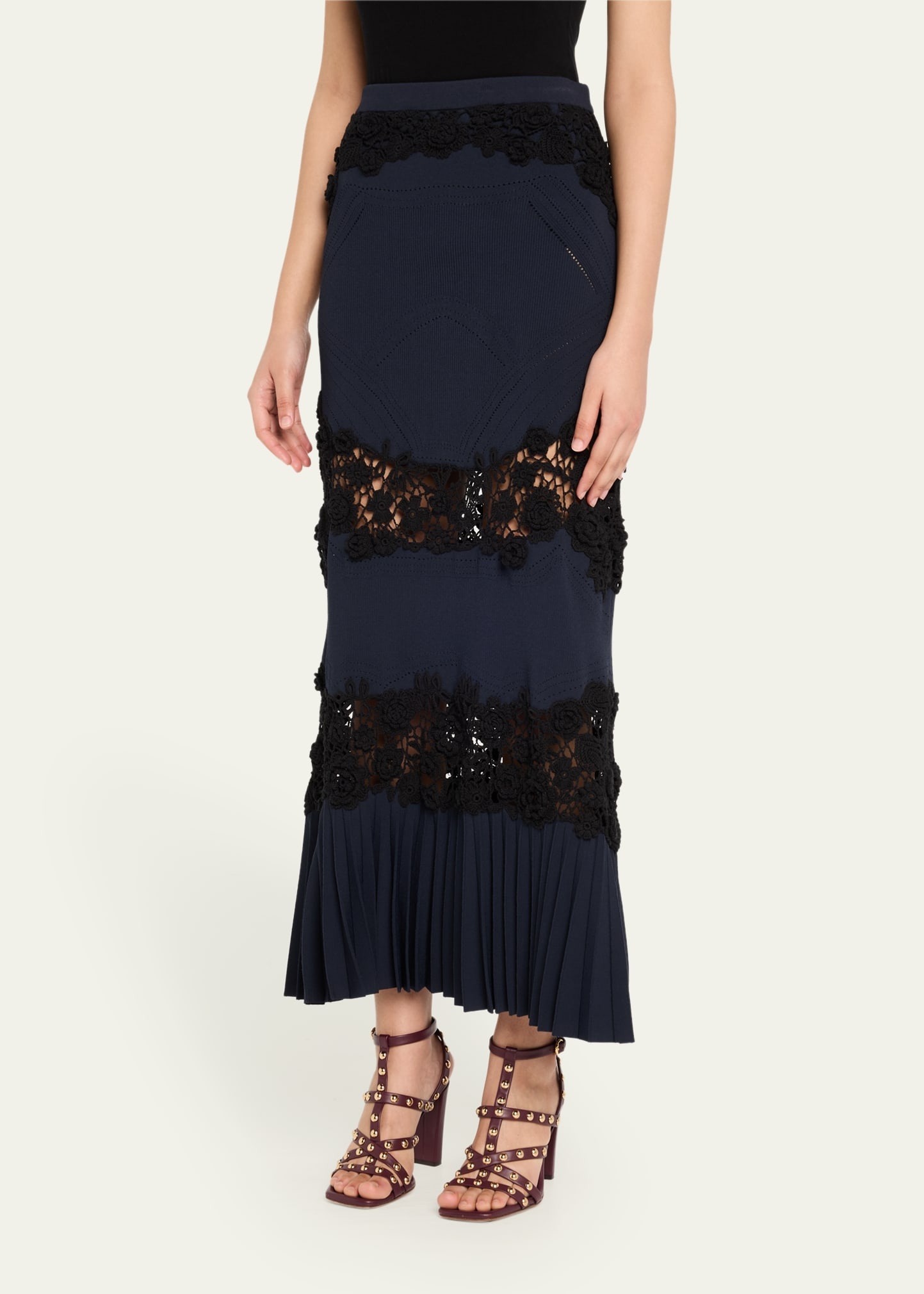 Madeline Crochet Knit Maxi Skirt - 4